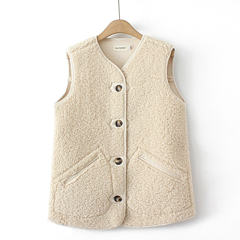 Calmara Lambswool Suede Vest