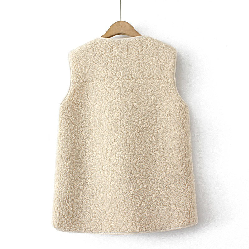 Calmara Lambswool Suede Vest