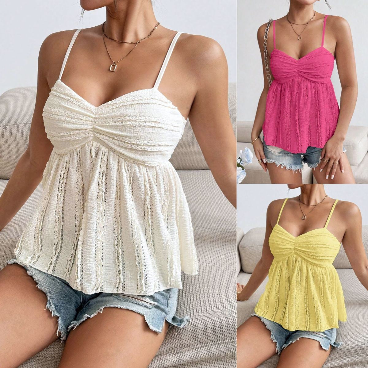 Liora Chiffon Lace Cami