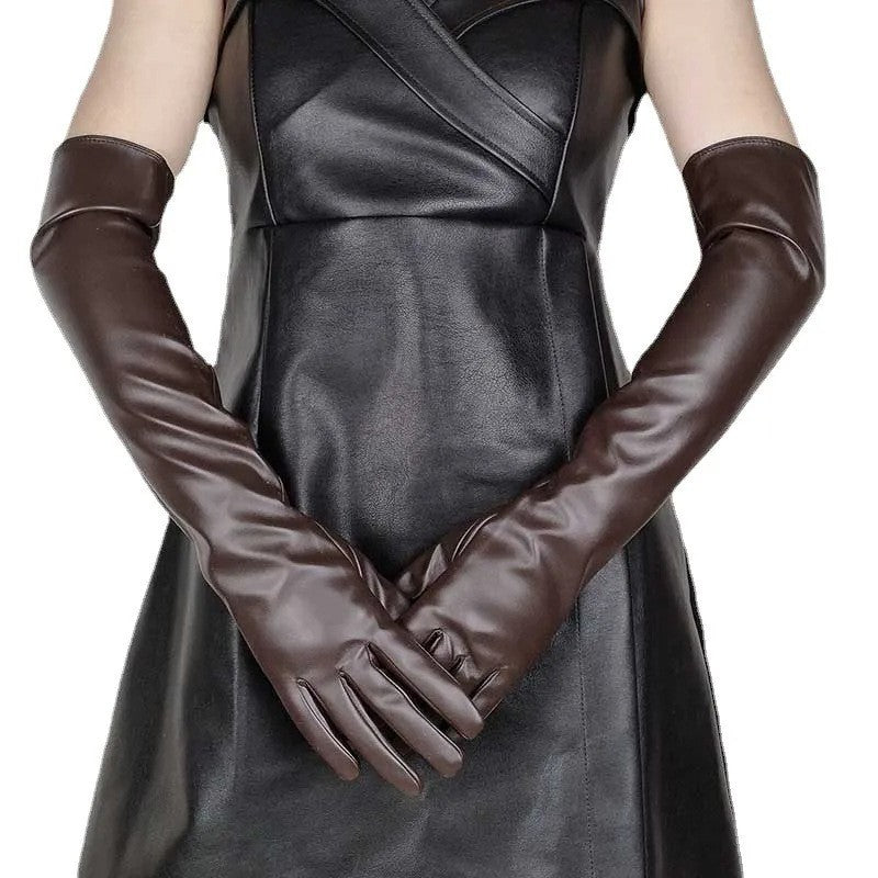 Orvanna Gloss Leather Gloves
