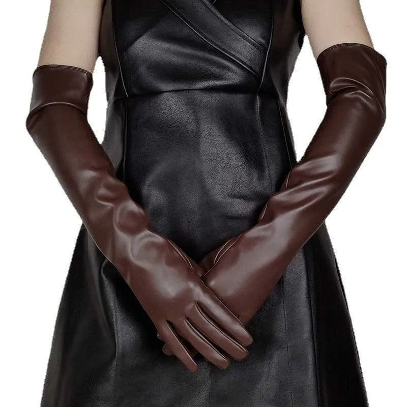 Orvanna Gloss Leather Gloves