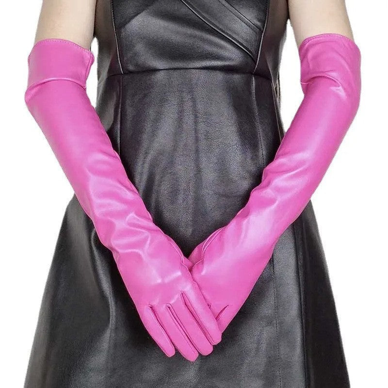 Orvanna Gloss Leather Gloves