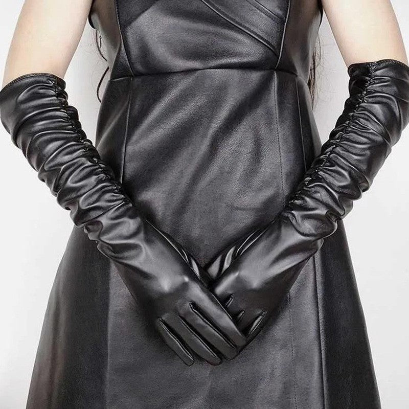 Orvanna Gloss Leather Gloves