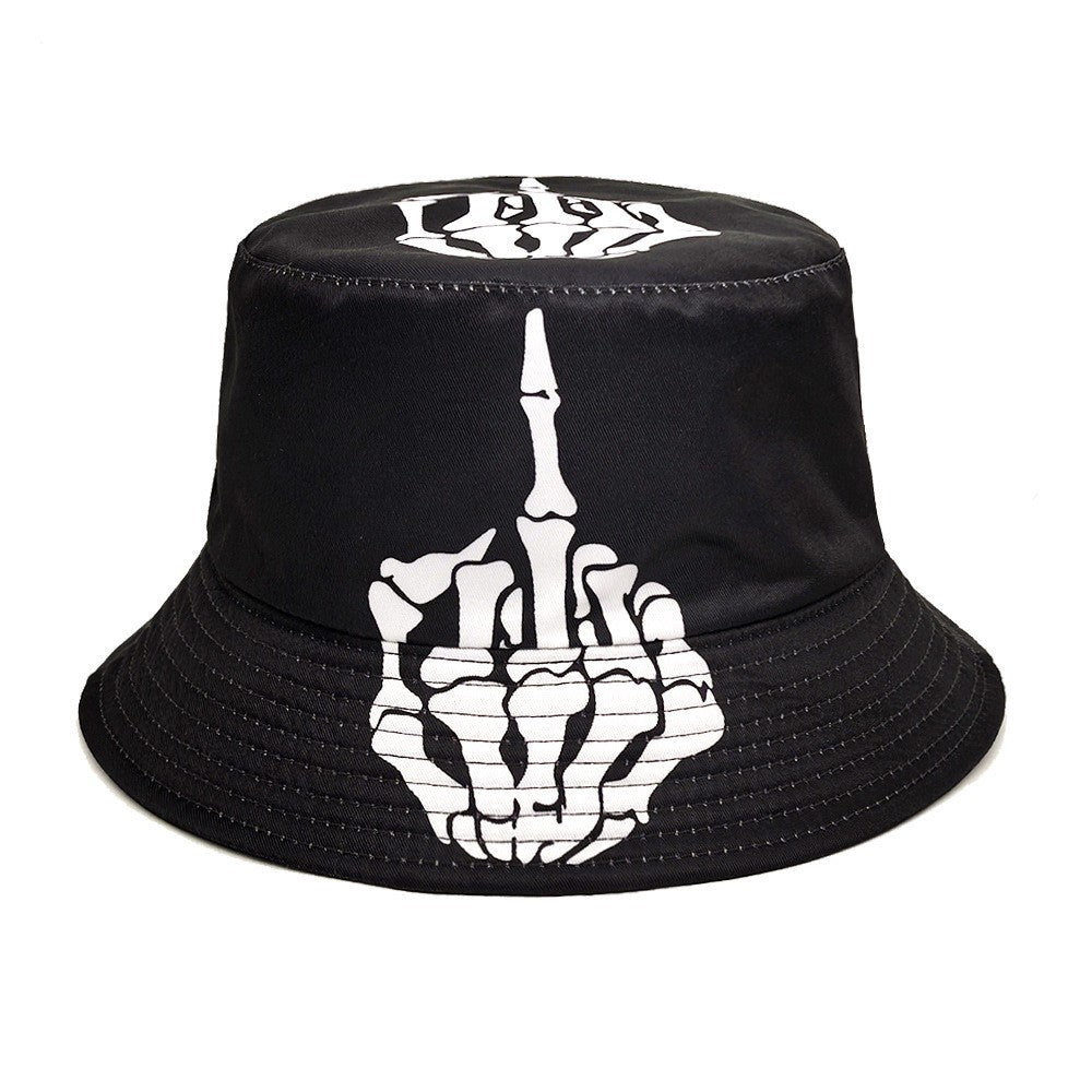 Veyric Skull Print Bucket Hat