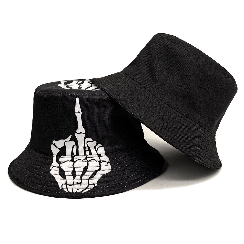 Veyric Skull Print Bucket Hat