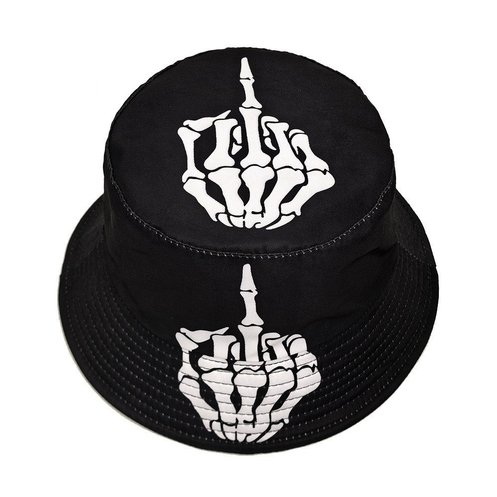 Veyric Skull Print Bucket Hat
